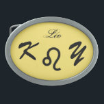 Leo Zodiac - Símbolo Standard de Kenneth Yoncich<br><div class="desc">Leo Zodiac Símbolo Standard Belt Buckle. Imagens Copyright (C) Kenneth Kenji Yoncich. Todos os Direitos Reservados.</div>
