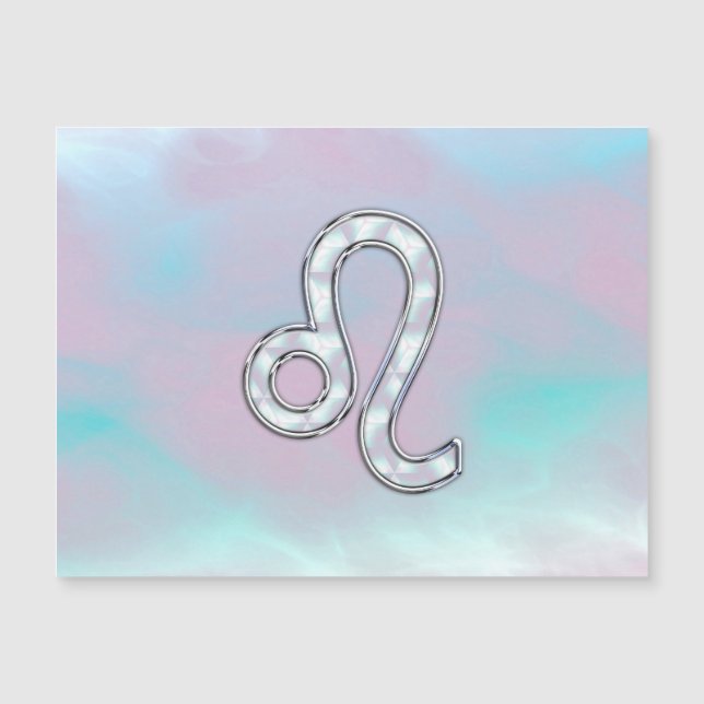 Leo Zodiac - Sinal de Mãe de Estilo Pérola Impress (Frente)