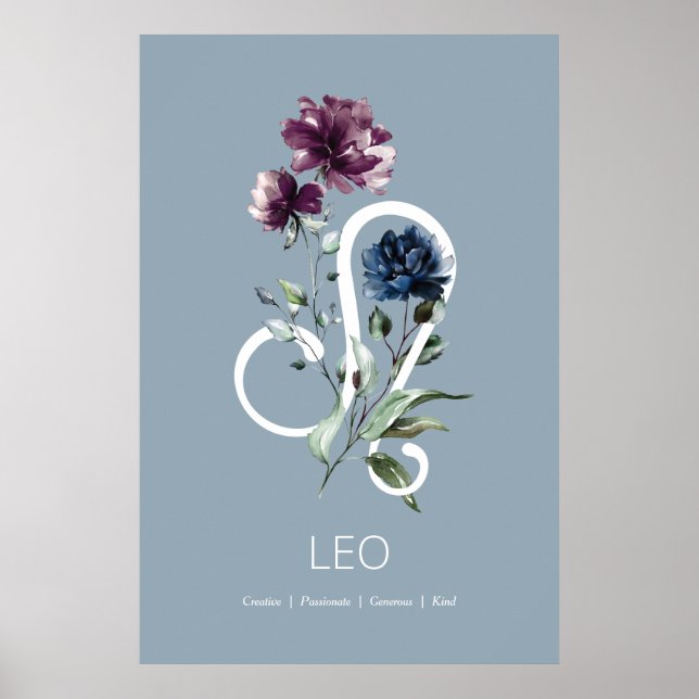 Leo Zodiac - Sinal Poster (Frente)