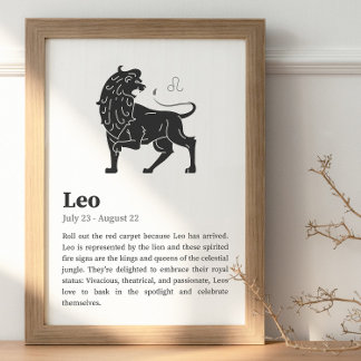 Leo Zodiac Sinal poster