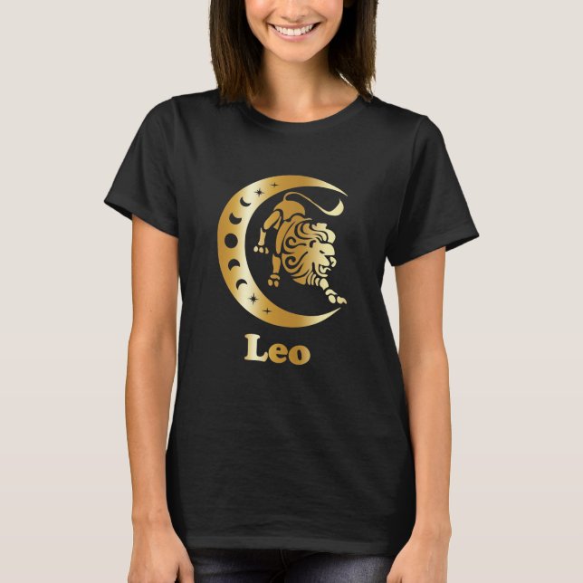 Leo Zodiac - Sinal T-Shirt (Frente)