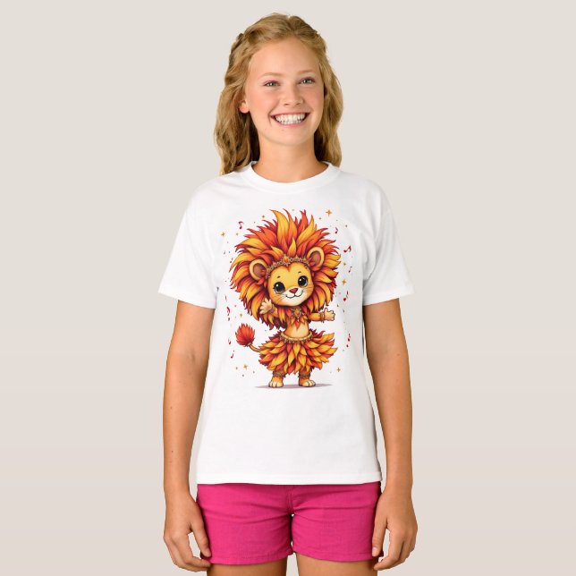 Leoa [Theme] Camiseta Feminina Design Brasil Prese (Frente Completa)