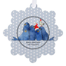 Leões do Mar Festivo Cartão de Ornamento de Papel 