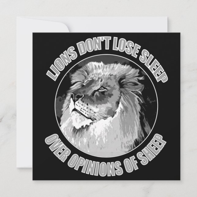 Leões não dormem Perder sobre opiniões de ovelha (Frente)