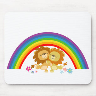 Leões Tango-Bonitos Mousepad dos desenhos animado