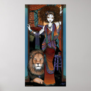 Leona Levon Bohemian Circus Lion Tamer Fae Poster