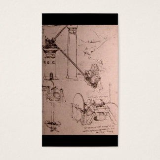 Leonardo da Vinci, desenhos de máquinas