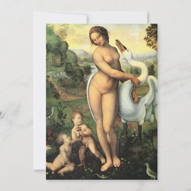 Leonardo da Vinci, Leda e o Cisne (Frente)