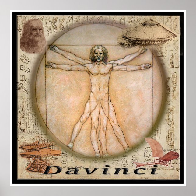 Leonardo Davinci poster (Frente)