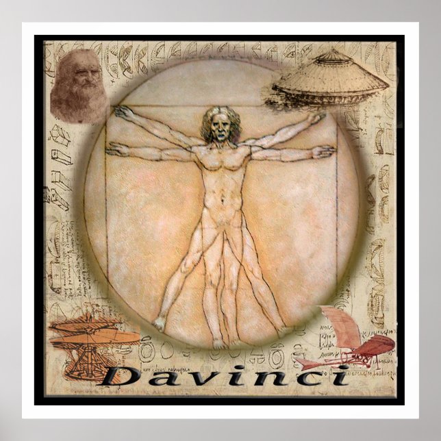 Leonardo Davinci poster (Frente)