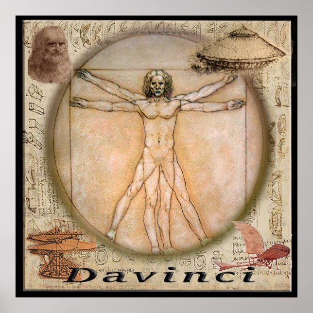 Leonardo Davinci poster (Frente)