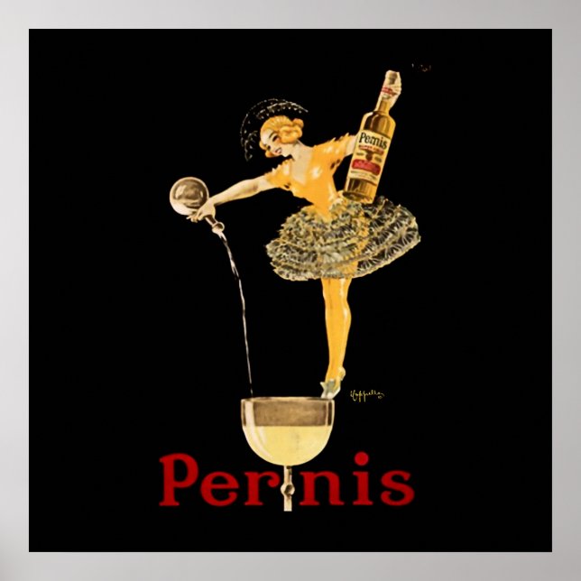 Leonetto Cappiello Pernis Wine Advertising Poster (Frente)