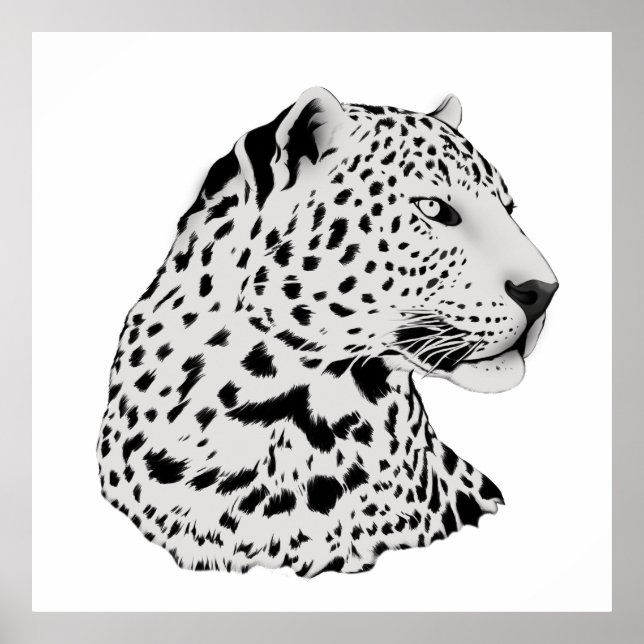 Leopard Art Impressão Modern (Frente)