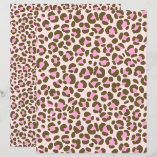 Leopard Beige Rosa Castanho