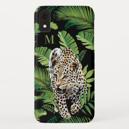 Leopard Ilustração de capas de telefone de monogra