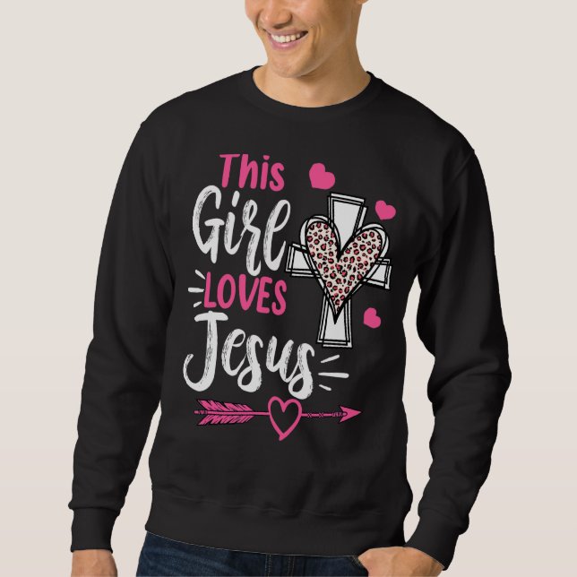 Leopard Love In Faith Graphic Camisetas For Christ (Frente)