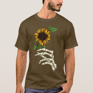 Leopard Sunflower Skeleton T-Shirt