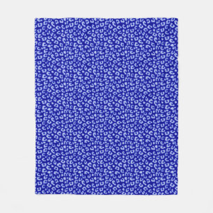 Leopardo Batik Azul - cobertor de velo