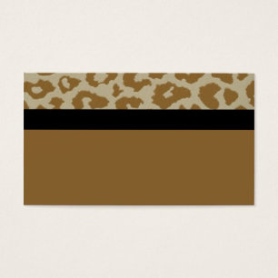leopardo com o cartão de ônibus preto do strick