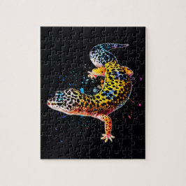 Leopardo Gecko - Quebra-cabeça do Reptile Jigsaw