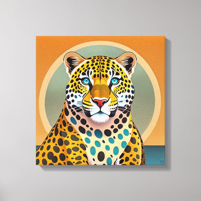 Leopardo - Impressão de Arte Canvas (Frente)