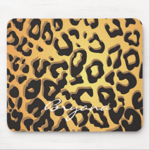 Leopardo Imprime Chita Animal Glamor Mouse Pad