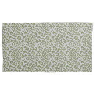 Leopardo manchado cinza oliva