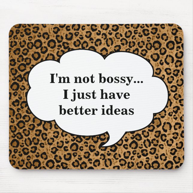 Leopardo Mousepad - Bossy (Frente)