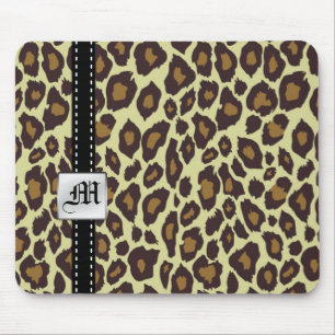 Leopardo Mousepad do monograma