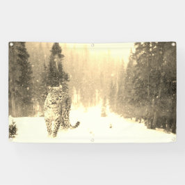 LEOPARDO na bandeira da NEVE