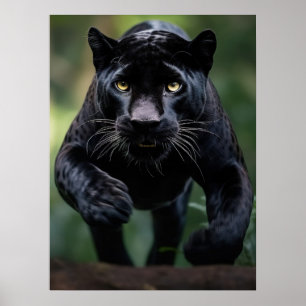 Leopardo Negro de poster Art