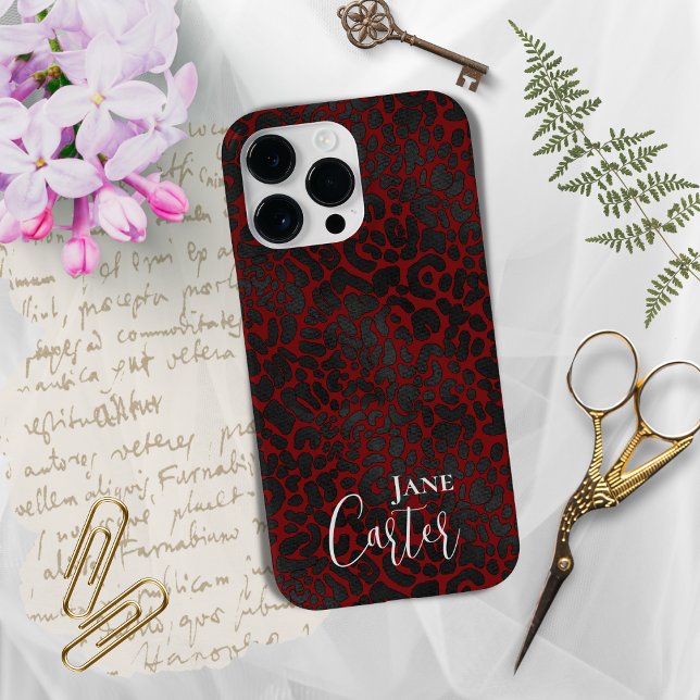 Leopardo Negro Vermelho Personalizado (Criador carregado)