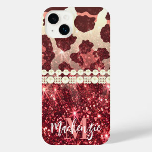 Leopardo rosa e brilho
