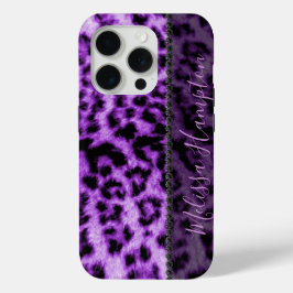 Leopardo Roxo e Ouros Pretos - Adicionar Nome