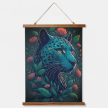 Leopardo-Vintage com Flores