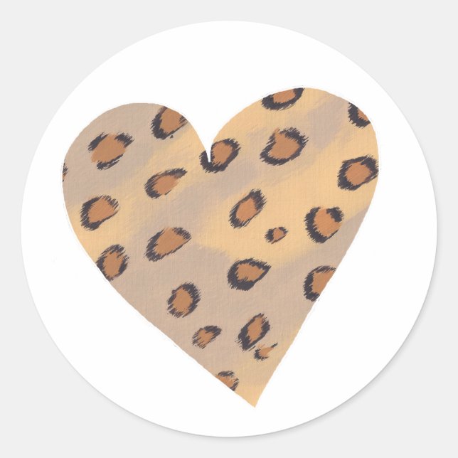 Leopardos do coração, Autocolantes personalizados (Frente)