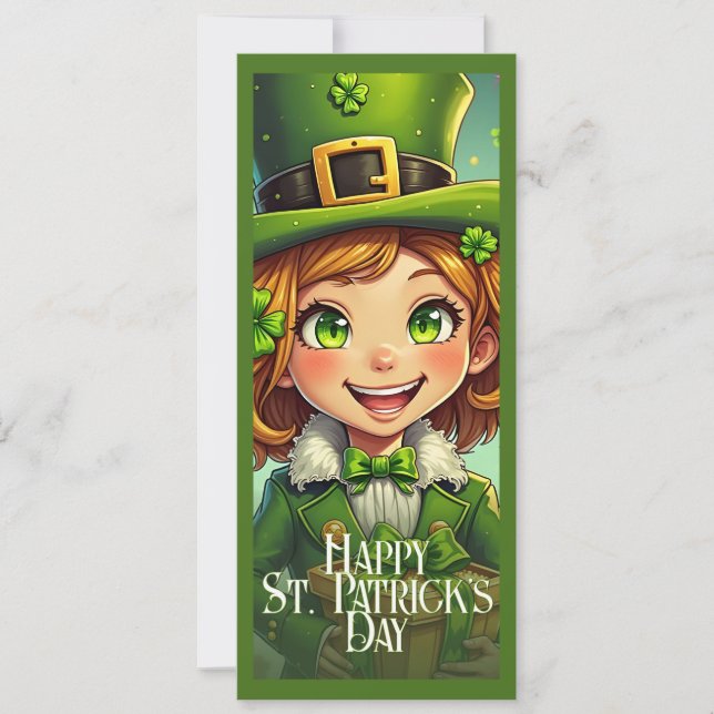 Leprechaun alegre - Rua. Carro Feliz Dia de Patric (Frente)