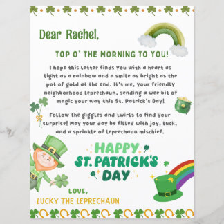 Leprechaun de Patrick, Rua Personalizada