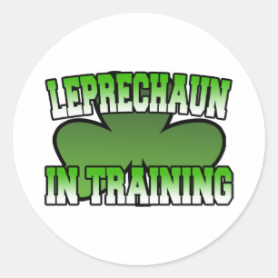 Leprechaun no adesivo de treinamento