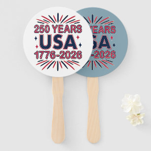 Leque 250 Anos EUA 1776-2026 Semiquincentenário