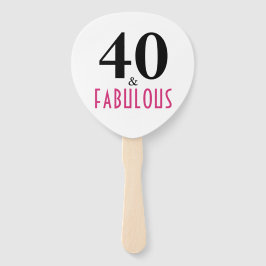 Leque 40 e aniversário fabuloso