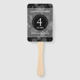 Leque 4.ª Celebração do Aniversário do Casamento Linen