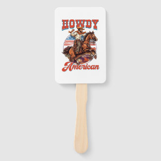 Leque 4 de julho Howdy american