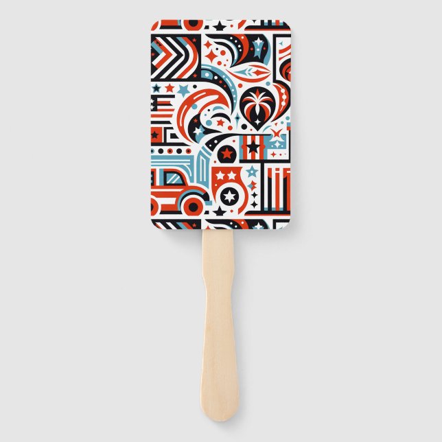 Leque 4 de julho Padrão Genérico (Verso)