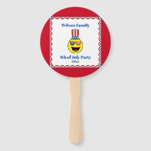 Leque 4 de julho Partido Patriótico Legal Emoji
