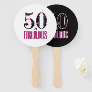Leque 50 e Fabulosa Tipografia Rosa Preta 50. º Anivers