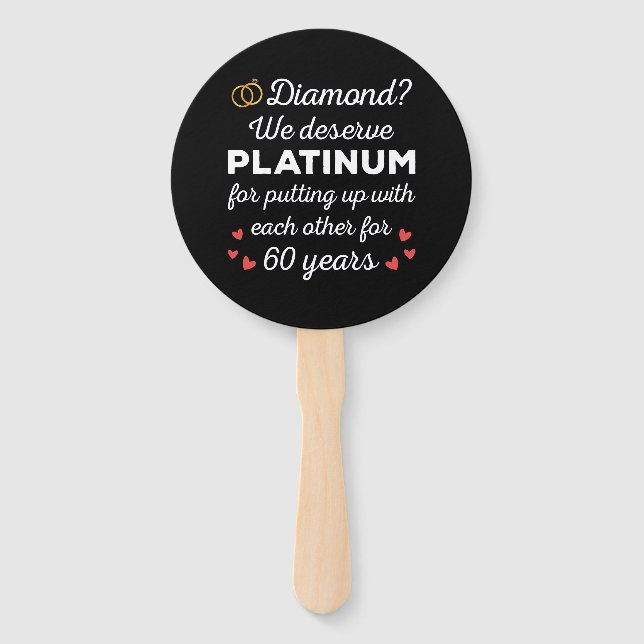 Leque 60º Aniversário do Casamento I - Casal Engraçado D (Frente)