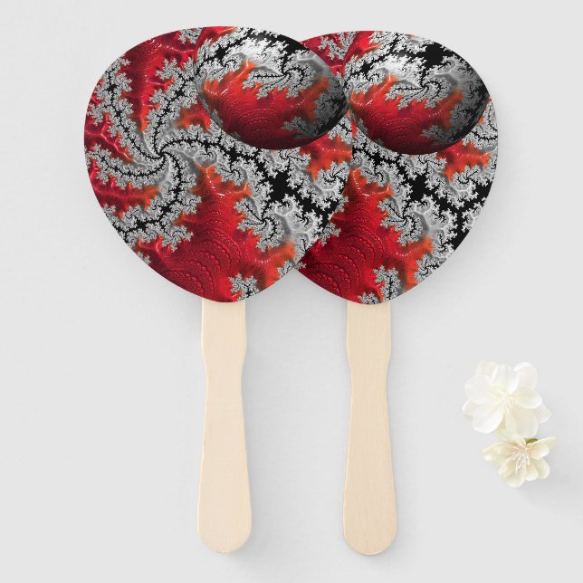 Leque A Beleza dos Ventiladores Mandelbrots (Frente e Verso)