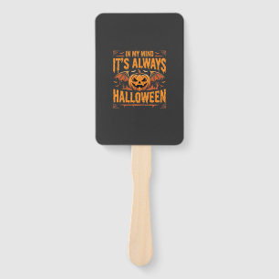 Leque Abóbora de Halloween sempre Morcego Vetor Design_1