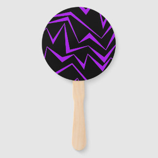 Leque Abstract, bold, vibrant geometric zigzag pattern